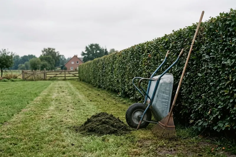 Gartenarbeiten im Leinetal