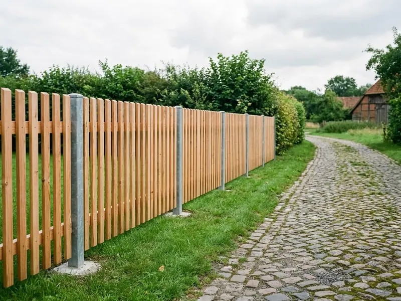 Zaunbau im Leinetal
